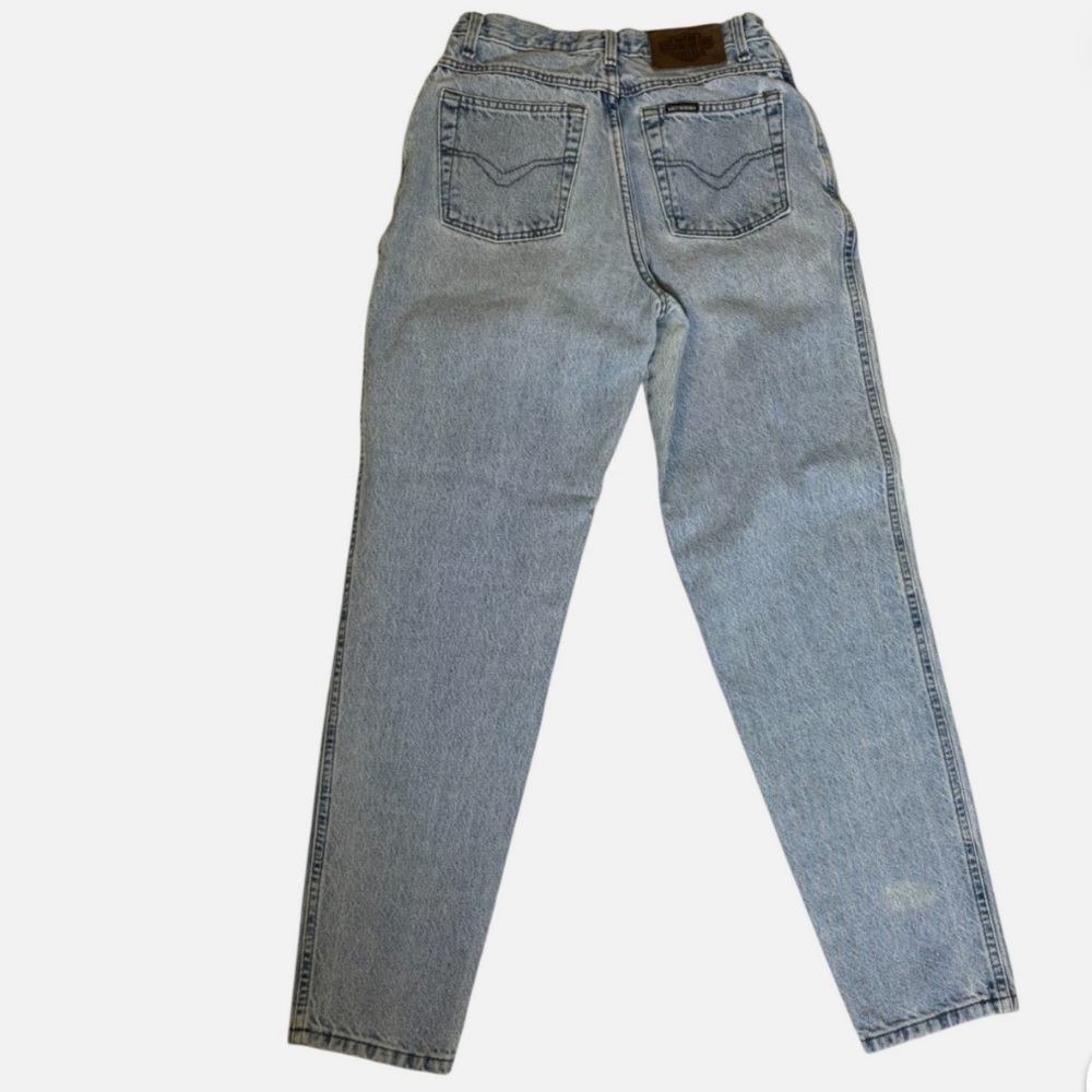 VTG 90s Harley-Davidson Biker Blues Jeans Women’s 10 USA Grunge Moto *See Note